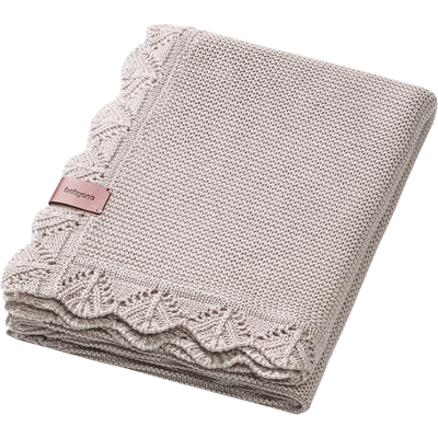 BABYONO Deka pletená bambusová Beige BABYONO Deka pletená bambusová Beige