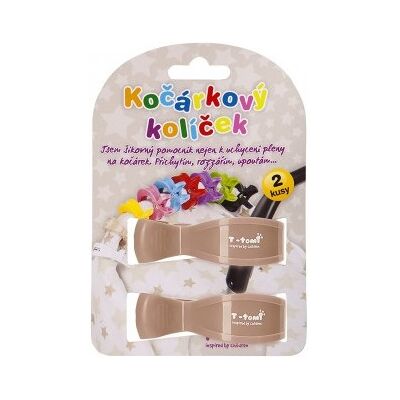 T-TOMI Kočárkový kolíček beige / béžová 2 ks T-TOMI Kočárkový kolíček beige / béžová 2 ks