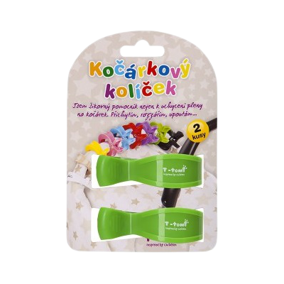 T-TOMI Kočárkový kolíček zelená 2 ks T-TOMI Kočárkový kolíček zelená 2 ks