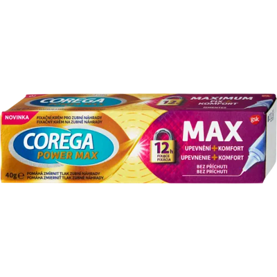 COREGA fixační krém Power Max + Komfort 40 g COREGA fixační krém Power Max + Komfort 40 g