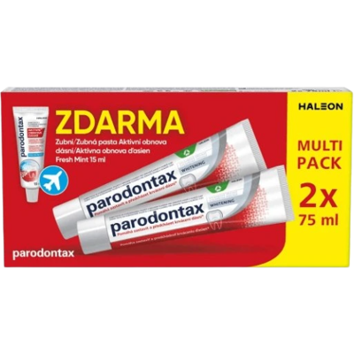 PARODONTAX Aktivní obnova dásní White DUO 2 x 75 ml PARODONTAX Aktivní obnova dásní White DUO 2 x 75 ml