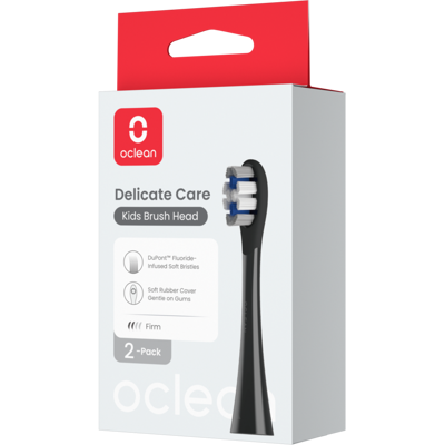 OCLEAN náhradní hlavice X Kids P3K8 Delicate Care černé 2 ks OCLEAN náhradní hlavice X Kids P3K8 Delicate Care černé 2 ks