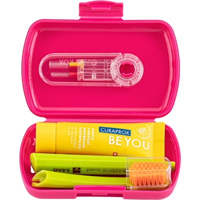 CURAPROX Travel set červený NEW 1 ks CURAPROX Travel set červený NEW 1 ks