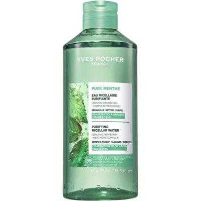 YVES ROCHER Pure Menthe, Čisticí micelární voda 400 ml YVES ROCHER Pure Menthe, Čisticí micelární voda 400 ml