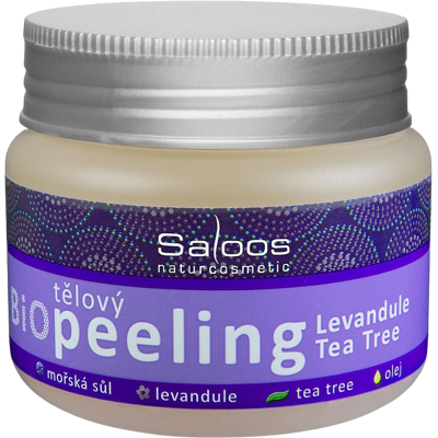 Saloos Bio Levandule a Tea Tree Tělový Peeling - Tělový Peeling Saloos Bio Levandule a Tea Tree Tělový Peeling - Tělový Peeling