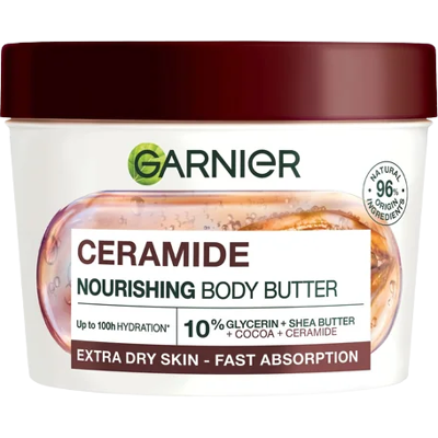 Garnier Body Superfood, Výživný tělový krém Duos Kakaové máslo & Ceramid (380ml) Garnier Body Superfood, Výživný tělový krém Duos Kakaové máslo & Ceramid (380ml)
