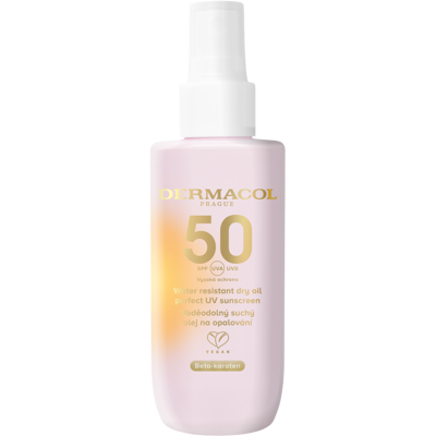 DERMACOL Voděodolný suchý olej SPF 50 ve spreji 150 ml DERMACOL Voděodolný suchý olej SPF 50 ve spreji 150 ml