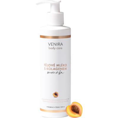 Venira Kolagenové Tělové Mléko - Marhule Hydratační - 250ml Venira Kolagenové Tělové Mléko - Marhule Hydratační - 250ml