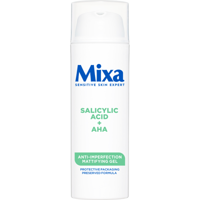 MIXA Gel Matifiant Anti-Imperfections - Kyselina Salicylová & AHA MIXA Gel Matifiant Anti-Imperfections - Kyselina Salicylová & AHA