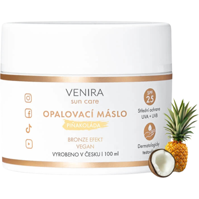 Venira SPF 25 Piñacolada Opalovací Máslo - Ochrana Před Sluncem Venira SPF 25 Piñacolada Opalovací Máslo - Ochrana Před Sluncem