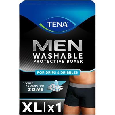 TENA Men Protective Boxer Black XL TENA Men Protective Boxer Black XL