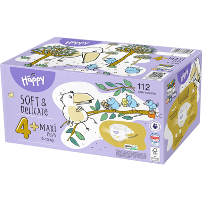 BELLA Baby HAPPY Soft&Delicate Maxi Plus Box 2 x 56 ks BELLA Baby HAPPY Soft&Delicate Maxi Plus Box 2 x 56 ks