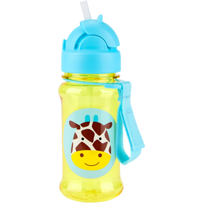 SKIP HOP Zoo tritan Láhev s brčkem Žirafa 12m+, 355 ml SKIP HOP Zoo tritan Láhev s brčkem Žirafa 12m+, 355 ml