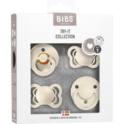 BIBS Cumlíky TRY IT kolekcia, Ivory 4 ks BIBS Cumlíky TRY IT kolekcia, Ivory 4 ks