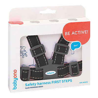 BabyOno First Steps Bezpečnostní postroj pro děti - Černý BabyOno First Steps Bezpečnostní postroj pro děti - Černý