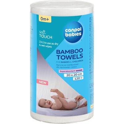 CANPOL BABIES Jednorázové bambusové ručníky 120 ks CANPOL BABIES Jednorázové bambusové ručníky 120 ks
