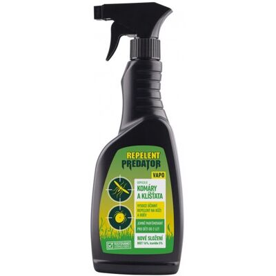 PREDATOR repelent na tělo a oděv, mechanický rozprašovač 500 ml PREDATOR repelent na tělo a oděv, mechanický rozprašovač 500 ml