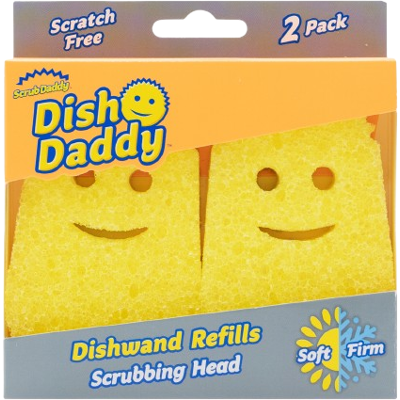 SCRUB DADDY Dish Daddy - Náhradní houbičky, Yellow 2 ks SCRUB DADDY Dish Daddy - Náhradní houbičky, Yellow 2 ks