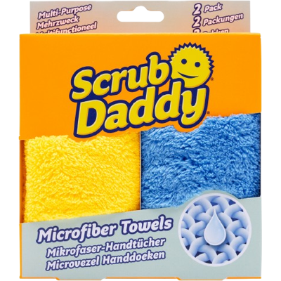 SCRUB DADDY Microfibre Cloths - Utěrky z mikrovlákna 2 ks SCRUB DADDY Microfibre Cloths - Utěrky z mikrovlákna 2 ks
