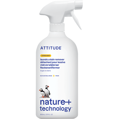 ATTITUDE Odstraňovač skvrn s vůní citronové kůry s rozprašovačem 800 ml ATTITUDE Odstraňovač skvrn s vůní citronové kůry s rozprašovačem 800 ml