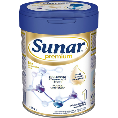 SUNAR Premium 1 počáteční kojenecké mléko 700 g SUNAR Premium 1 počáteční kojenecké mléko 700 g