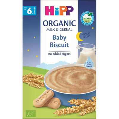 HIPP Mléčná kaše na noc BIO s dětskými keksy 250 g HIPP Mléčná kaše na noc BIO s dětskými keksy 250 g