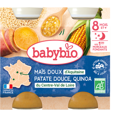 Babybio Dobrou Noc Kukuřice Sladký Brambor Quinoa - Jídlo pro Miminka Babybio Dobrou Noc Kukuřice Sladký Brambor Quinoa - Jídlo pro Miminka