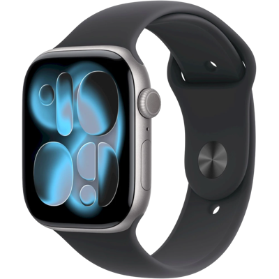 APPLE Watch 11 GPS + Cellular 46mm Vesmírně šedý hliník s černým sportovním řemínkem- S/M APPLE Watch 11 GPS + Cellular 46mm Vesmírně šedý hliník s černým sportovním řemínkem- S/M