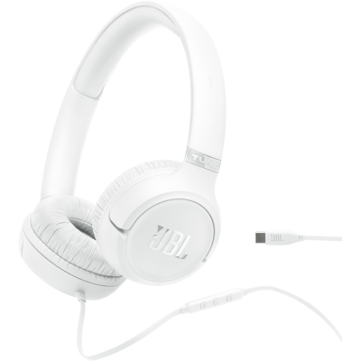 JBL Tune 530C White, kabelová sluchátka na uši JBL Tune 530C White, kabelová sluchátka na uši