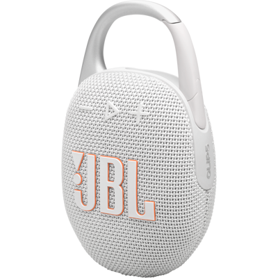 JBL Clip 5 White Mini bezdrátový reproduktor JBL Clip 5 White Mini bezdrátový reproduktor