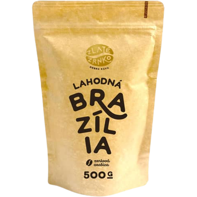 ZLATÉ ZRNKO Zrnková káva Brazílie 500 g ZLATÉ ZRNKO Zrnková káva Brazílie 500 g