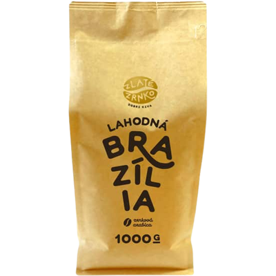 ZLATÉ ZRNKO Zrnková káva Brazílie 1000 g ZLATÉ ZRNKO Zrnková káva Brazílie 1000 g