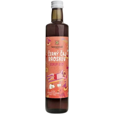 SONNENTOR Sirup černý čaj s broskví BIO 500 ml SONNENTOR Sirup černý čaj s broskví BIO 500 ml