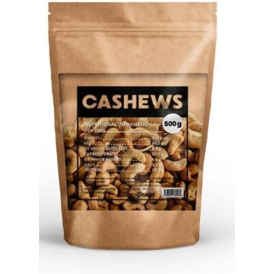 GYMBEAM Ořechy kešu unsalted 500 g GYMBEAM Ořechy kešu unsalted 500 g