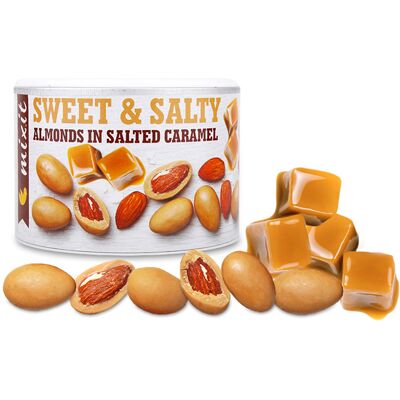 Mixit Pražené Mandle v Bílé Čokoládě se Slaným Karamel Mixit Pražené Mandle v Bílé Čokoládě se Slaným Karamel