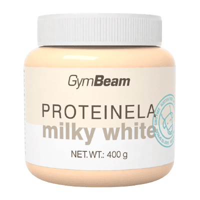 GYMBEAM Proteinela bílá čokoláda 400 g GYMBEAM Proteinela bílá čokoláda 400 g