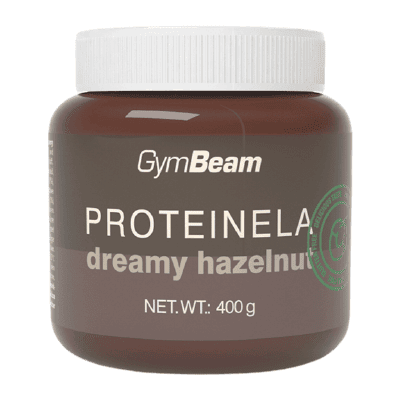 GYMBEAM Proteinela lískový oříšek 400 g GYMBEAM Proteinela lískový oříšek 400 g