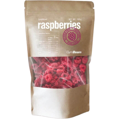 GYMBEAM Lyofilizované maliny 100 g GYMBEAM Lyofilizované maliny 100 g