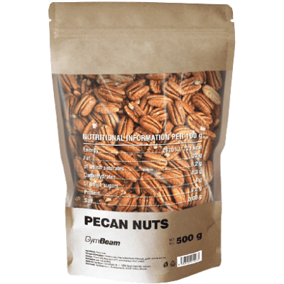 GYMBEAM Pekanové ořechy 500 g GYMBEAM Pekanové ořechy 500 g
