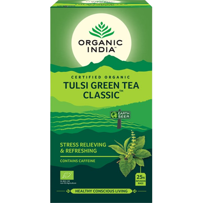 ORGANIC INDIA Tulsi se zeleným čajem BIO 25 x 1.74 g ORGANIC INDIA Tulsi se zeleným čajem BIO 25 x 1.74 g
