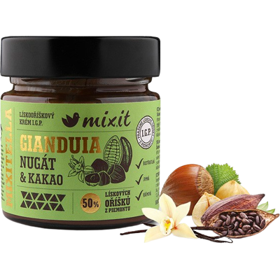 MIXIT Premium Lískový oříšek z Piemontu s mlékem a kakaem 200 g MIXIT Premium Lískový oříšek z Piemontu s mlékem a kakaem 200 g