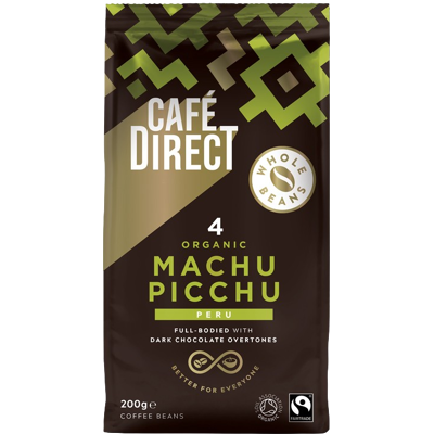 Cafedirect Biologická káva Machu Picchu - Celé Zrno 200g Cafedirect Biologická káva Machu Picchu - Celé Zrno 200g