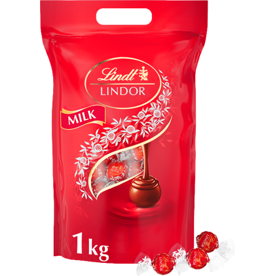 Lindt Lindor Mléčné Čokoládové Truffles - 80 ks - 1kg - Čokoláda Lindt Lindor Mléčné Čokoládové Truffles - 80 ks - 1kg - Čokoláda