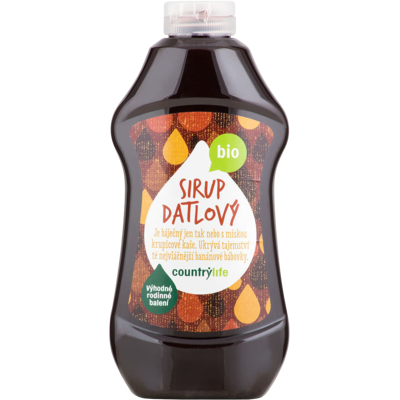 COUNTRY LIFE Sirup datlový BIO 874 ml COUNTRY LIFE Sirup datlový BIO 874 ml