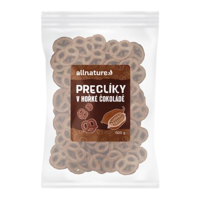 ALLNATURE Preclíky v hořké čokoládě 500 g ALLNATURE Preclíky v hořké čokoládě 500 g