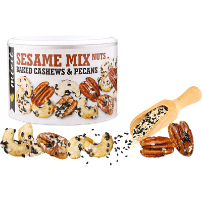 Mixit Opražené Ořechy - Sezam a Růžová Sůl - 150g Mixit Opražené Ořechy - Sezam a Růžová Sůl - 150g