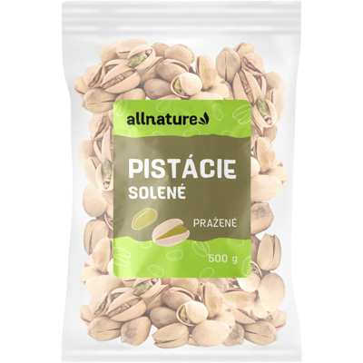 Allnature Pražené a Solené Pistácie - Ořechy Allnature Pražené a Solené Pistácie - Ořechy