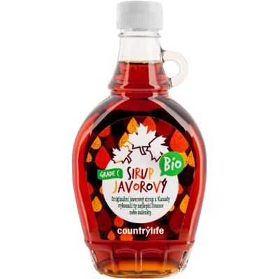 COUNTRY LIFE Sirup javorový Grade C BIO 250 ml COUNTRY LIFE Sirup javorový Grade C BIO 250 ml
