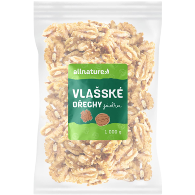 Allnature Vlašské ořechy 1000g - Ořechy Allnature Vlašské ořechy 1000g - Ořechy