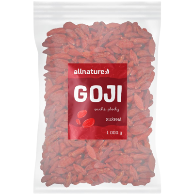 Allnature Goji Sušené Plody 1kg - Sušené plody Goji Allnature Goji Sušené Plody 1kg - Sušené plody Goji
